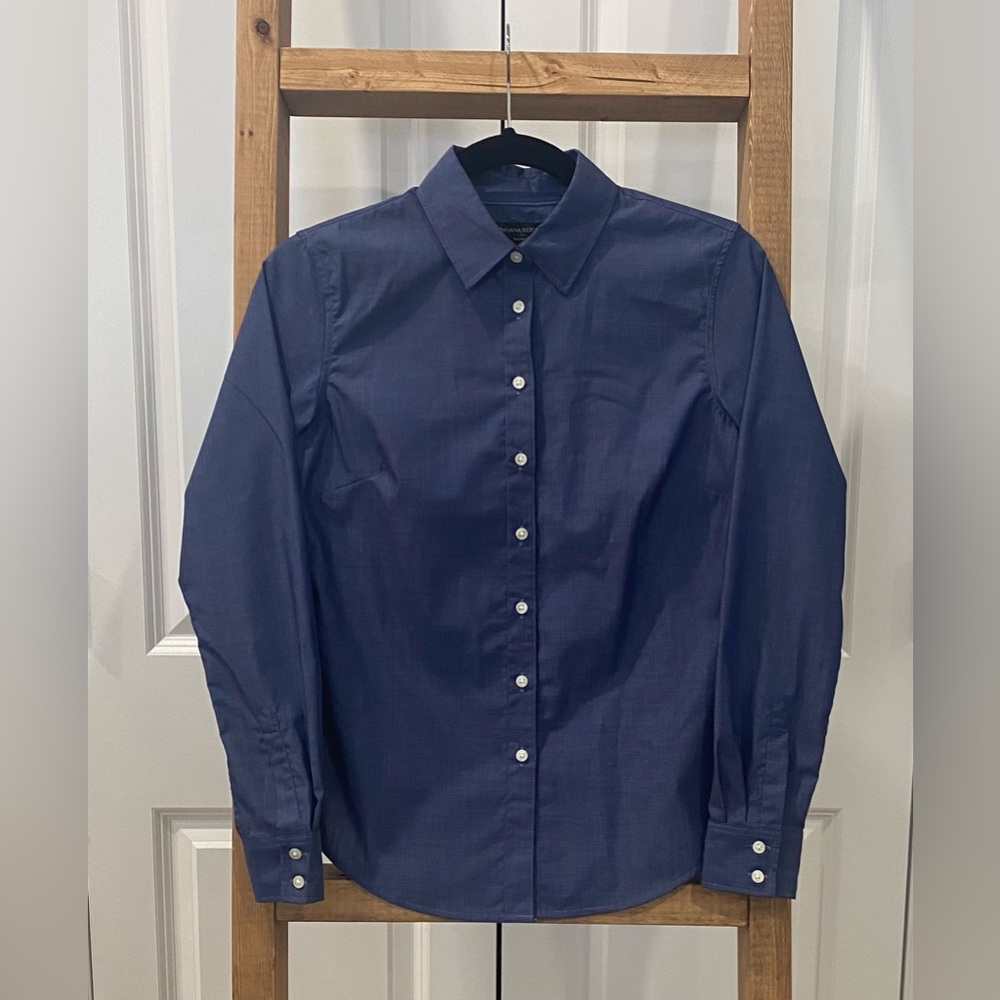 Banana Republic Tailored Fit Button Down 2 Petite Women’s Shirt